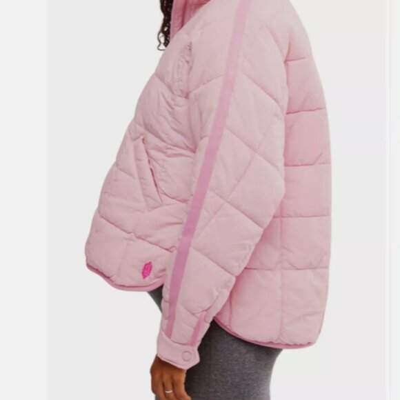 NWT FP Movement x Hatch Pink Pippa Packable Puffer Jacket, Large - Picture 6 of 11